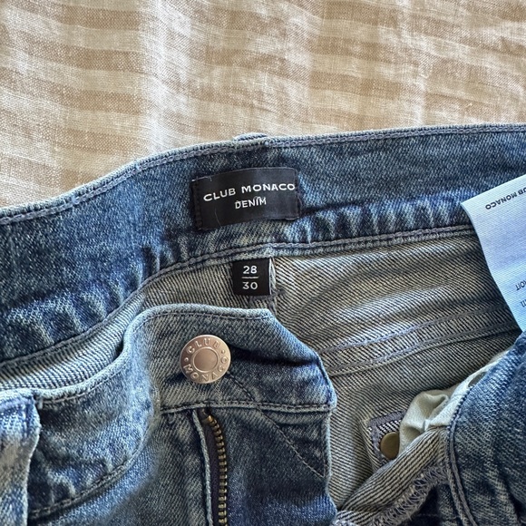 Mens Club Monaco Denim slim straight fit size 28/30 - Picture 2 of 3